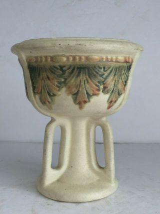 Antique Weller Art Pottery Roma Compote Footed Vase Bowl C1920