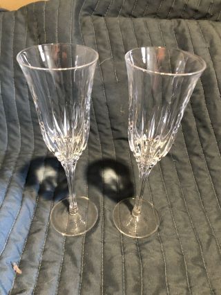 Fluted Champagne Glasses 2 Cristal D 