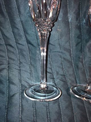 Fluted Champagne Glasses 2 Cristal d ' Arques Crystal Castel Wedding Toasting 5
