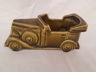 Vintage Mccoy Pottery Floraline Olive Green Car Planter 532 Ja