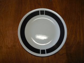 Corelle Urban Black Luncheon Plate 8 1/2 " White Black Design Coupe 2 Available