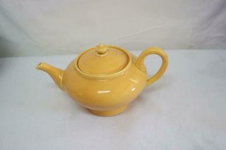 Vintage Teapot Tea Pot Golden Yellow Fiestaware style 2