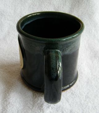 Large Artisan Crafted Pottery Coffee Mug With 