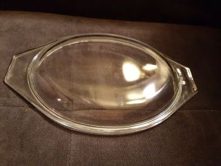 Pyrex Clear Replacement Lid 943c For 1.  5 Qt Oval Casserole Lid Only
