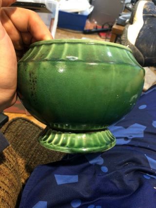 Vintage Green Mccoy Pottery Planter Usa