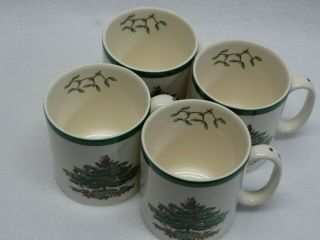 Spode Christmas Tree England Set of 4 Tom & Jerry Mugs S3324 - V 5