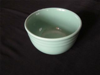 Vintage Green Oxford Stoneware Pottery Ringware Collectible 7 In Kitchen Bowl