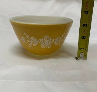 Vintage Pyrex Butterfly Gold Mixing Bowl 401 1.  5 Pint 4