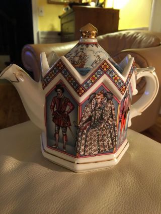 Sadler Teapot Queen Elizabeth I Spanish Armada 4442 England