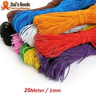 Elastic Stretch Cord Beads String Strap Rope For Diy Bracelet 25meters 1mm