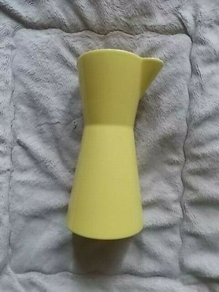 Vintage Bordallo Pinheiro Portugal Spouted 7 - 1/2 " High Vase Small Pitcher Yellow