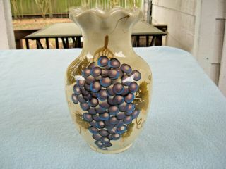Tabletops Gallery Hand Painted & Hand Crafted Cabermet 8 " Vase