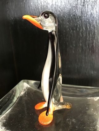 Murano Glass Bird Animal Penguin