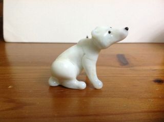 Murano Glass,  Bimini,  Pirelli:glass Polar Bear Figure,  Glass Polar Bear Ornament