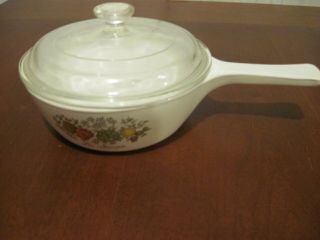 Vintage Corning Ware Le Sauge Spice Of Life 1 Pint Pan Skillet With Lid