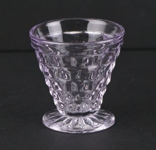 1 Vintage Fostoria American Orchid 3 Oz.  Lavender Footed Oyster Cocktail Glass