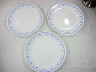 Corelle Morning Blue 10 1/4 " Dinner Plates 3 Plates