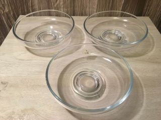 Set Of 3 Viking Glass Bowls In Each Uniquely Made Bowl
