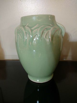 Vintage Mccoy Pottery Jardiniere Celadon Green 1930 - 40 