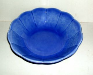 W.  S.  George Vintage 9 " Serving Bowl Petalware Blue