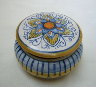 Deruta Italy Italian Pottery Trinket Box