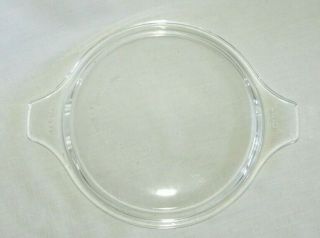 Vintage Pyrex Clear Glass Flat Top Lid With 2 Handles 474 - C 29