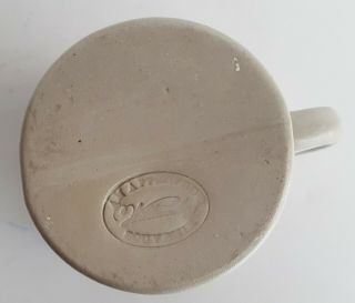Williamsburg Approved Souvenir Pub Mug Stoneware Pottery Cobalt Check 3.  5 