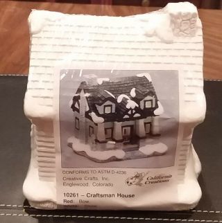 Creative Crafts Inc.  California Creations Craftsman House 10261 Ready To Paint