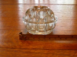 Vintage Clear Glass Flower Arranging Frog Home Decor Collectible Decorative 3 "