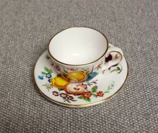 Royal Worcester Miniature Cup Saucer Compton & Woodhouse - 8