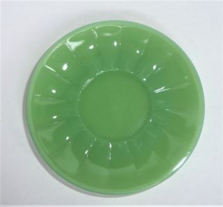 Akro Agate Large Interior Panel Green Luster Saucers Children 
