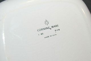 Corning Ware Blue Cornflower 1 qt.  Casserole P - 1 - B w/o lid. 4
