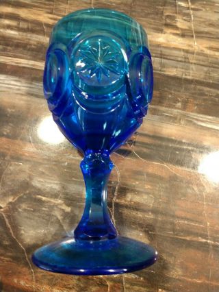 Cobalt Blue Stemmed Wine Glass / Goblet,  And Rare - Great Deal