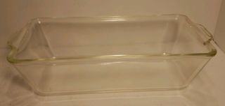 Vintage Pyrex Loaf/bread Pan 214 - Large 10 1/2 " X 5 1/2 " - Clear Glass Guc