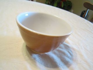 Vintage Pyrex Brown Mixing Bowl 401 1 - 1/2 Pt Nesting Bowl