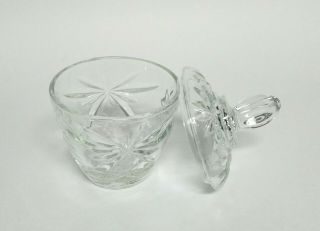 Vintage Clear Glass Candy Dish With Lid