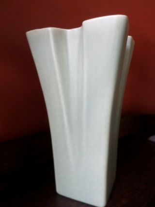 Vintage Red Wing Pottery Vase,  Light Green