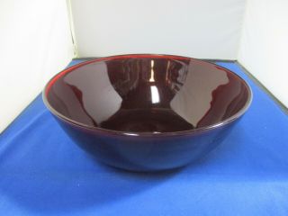 Exc Vintage Anchor Hocking Royal Ruby Red Glass 8 1/2 " Large Deep Serving Bowl