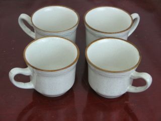 4 Baroque Hearthside Vintage Stoneware Coffee Mugs Cups Set Of 4 made in Japan 3