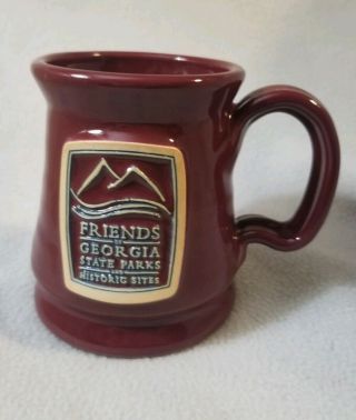 Deneen Hand Thrown Pottery Coffee Mug Friends Of Georgia State Parks Red Stone