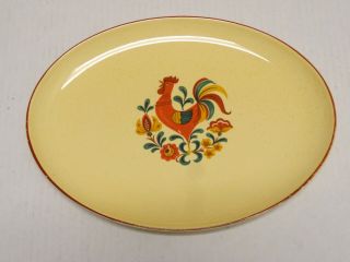 Taylor Smith Taylor " Reveille Rooster " Oval Serving Platter 11 "
