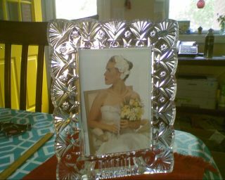 Jg Durand Crystal Picture Frame 5 " X 7 " No Box