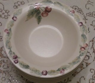 Pfaltzgraff Jamberry 7 - 1/4 " Soup / Cereal Bowls Set Of 4 Made Usa G8