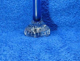 Aseda Glasbruk Blue Swedish Art Glass ' Jack In The Pulpit ' Or ' Bone ' Vase 3