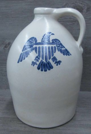 Pfaltzgraff Jug With American Shield And Eagle On Front Pottery 565y