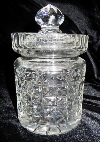 Lead Crystal Candy Dish With Lid