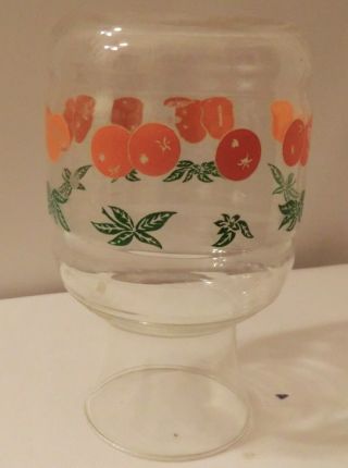 Anchor Hocking Juice Jar Decanter & 2 Glasses With Oranges Design vintage 3