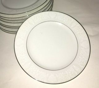 Crown Victoria Lovelace 9 Bread And Butter Plates