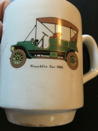 Lord Nelson Pottery 1906 Franklin Car Shaving Mug - Mustache Cup Made In England