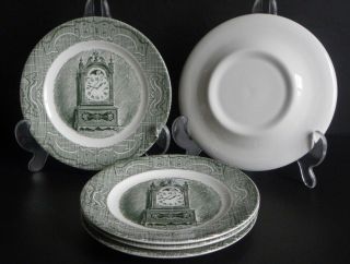 Set Of 5 Royal China The Old Curiosity Shop 6 1/4 Inch Bread Plates